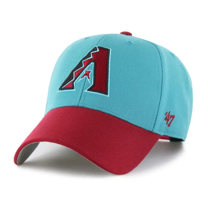 ARIZONA DIAMONDBACKS MLB Alt Sure Shot 2-Tone '47 MVP TEAL/R
