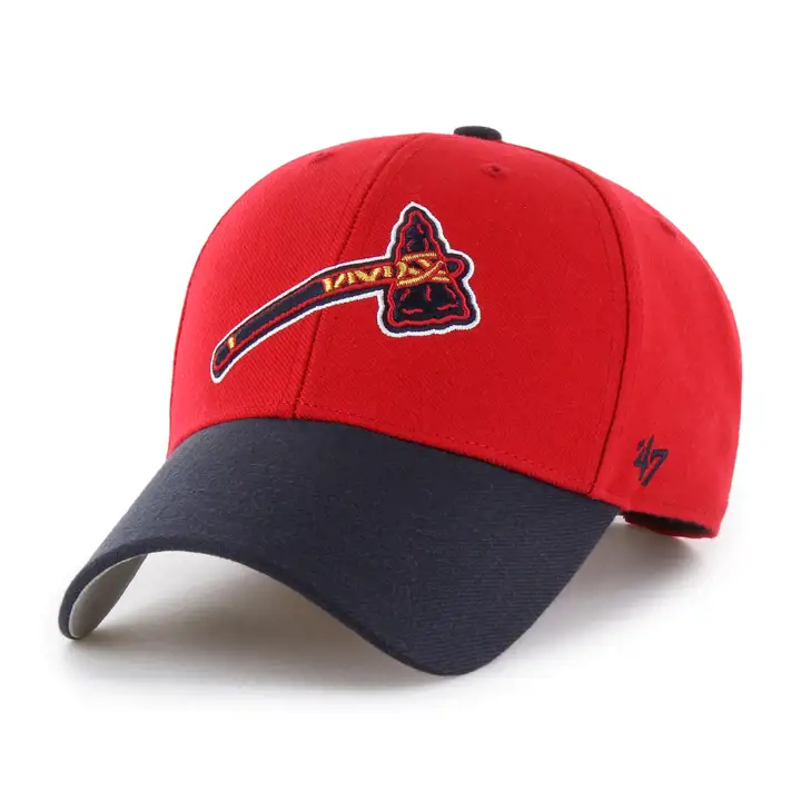 Casquette MVP 2 Tons '47 MLB ATL Braves Rouge/Marine