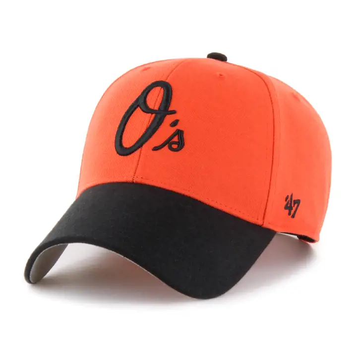 BALTIMORE ORIOLES MLB Casquette Alt Sure Shot 2-Tone '47 MVP ORG/BLK