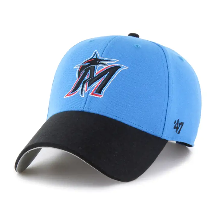 MIAMI MARLINS MLB Alt Sure Shot 2-Tone '47 MVP TURQ/BLK