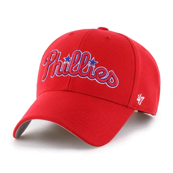 PHILADELPHIA PHILLIES MLB Maillot Script '47 MVP ROUGE