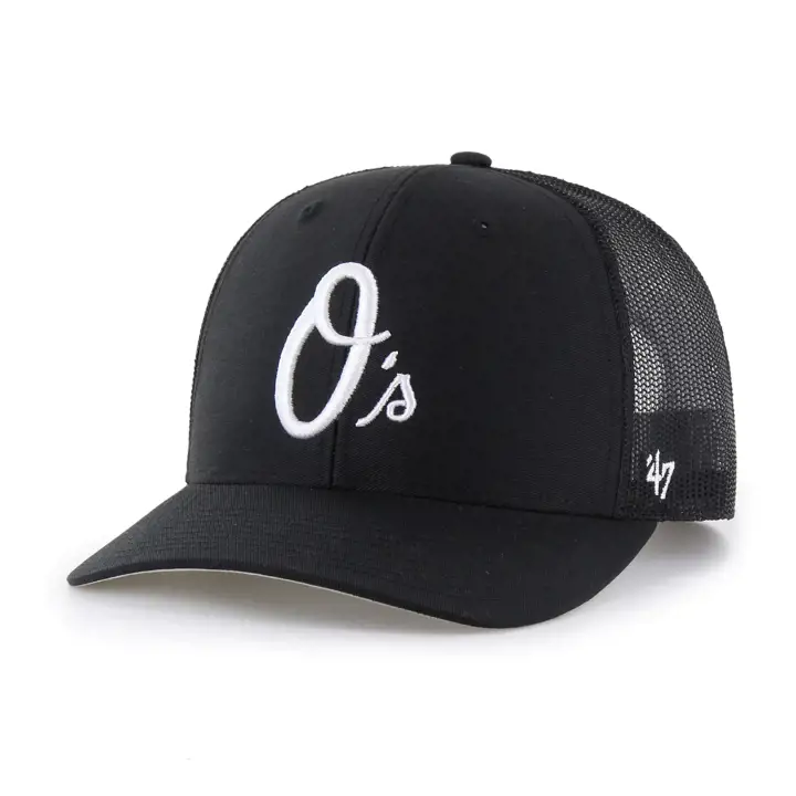 Casquette trucker '47 MLB BALTIMORE ORIOLES noir/blanc