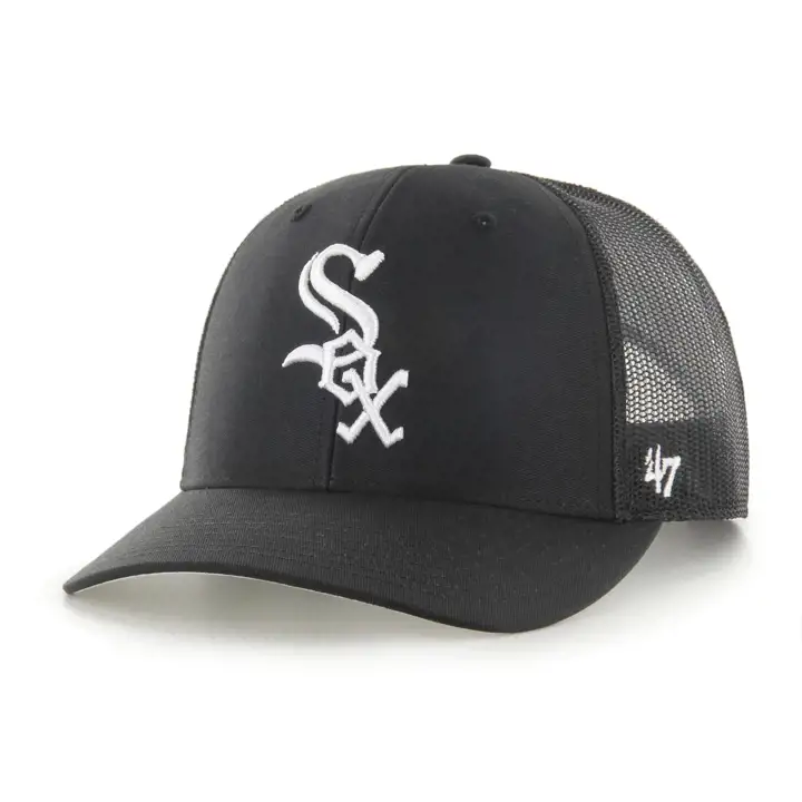 CASQUETTE FILET « TRUCKER » CHICAGO WHITE SOX MLB NOIR/BLANC '47 NOIR