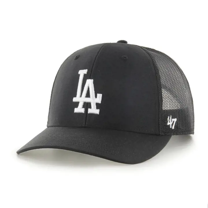 LOS ANGELES DODGERS MLB NOIR/BLANC CASQUETTE FILET '47 NOIR
