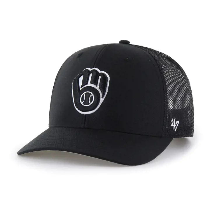 MILWAUKEE BREWERS MLB NOIR/BLANC '47 TRUCKER BLK