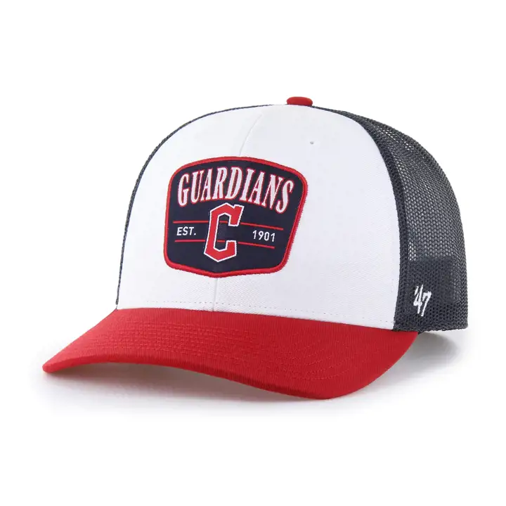 CLEVELAND GUARDIANS MLB Tri-Tone Squad '47 Trucker BLA/MAR/