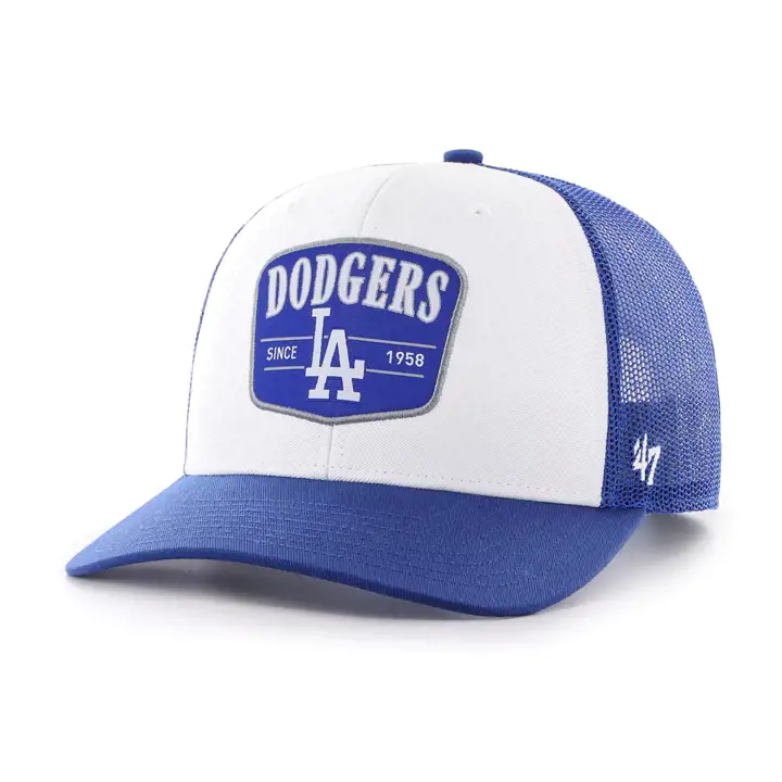 LOS ANGELES DODGERS MLB Casquette Trucker Tri-Tone Squad '47 BLANC/BLEU ROYAL