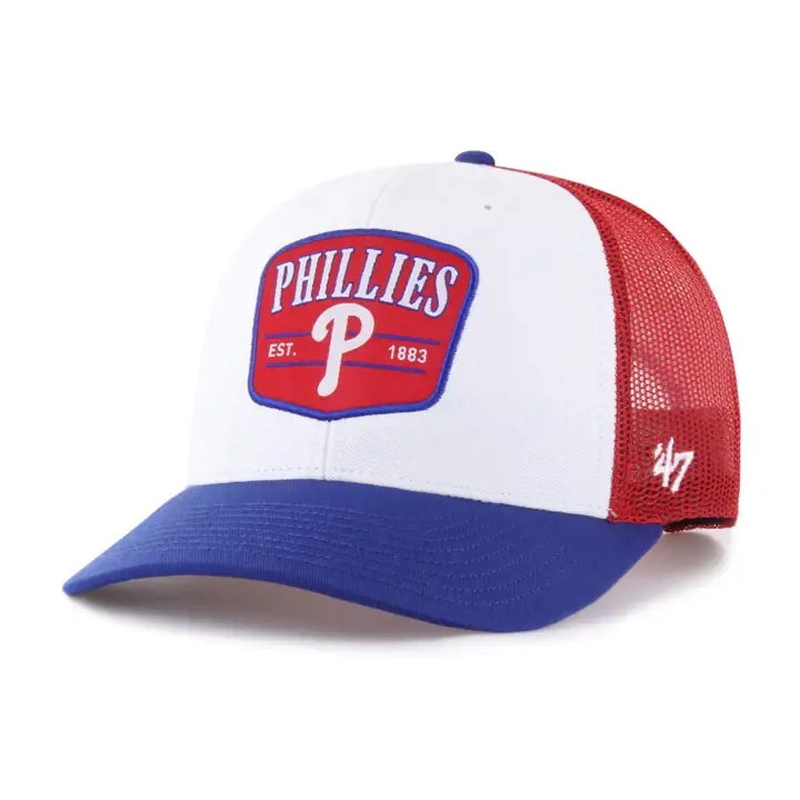 PHILADELPHIA PHILLIES MLB Tri-Tone Squad Casquette filet « 47 » BLANC/ROUGE