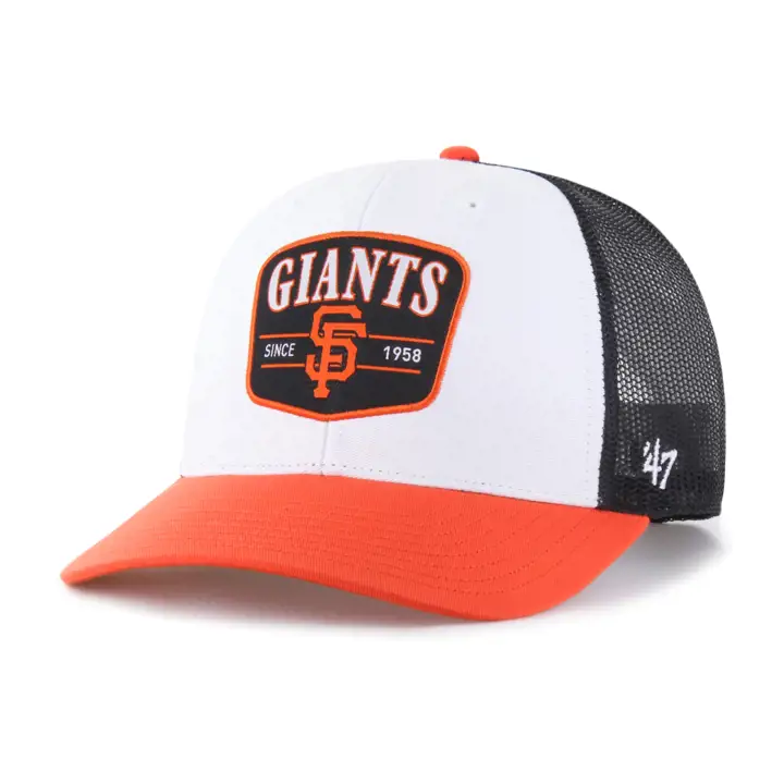 SAN FRANCISCO GIANTS MLB Casquette Trucker Tri-Tone Équipe '47 BLA/NOI/