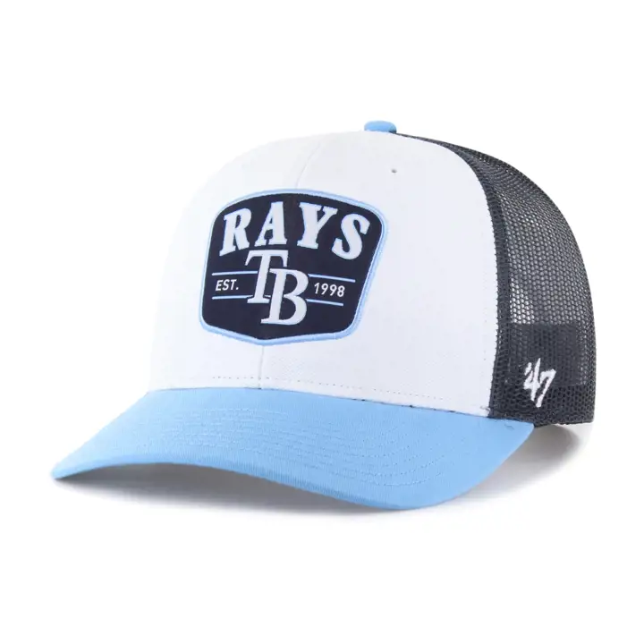 Casquette trucker Tri-Tone Squad MLB des Rays de Tampa Bay « '47 » BLA/MAR/COL