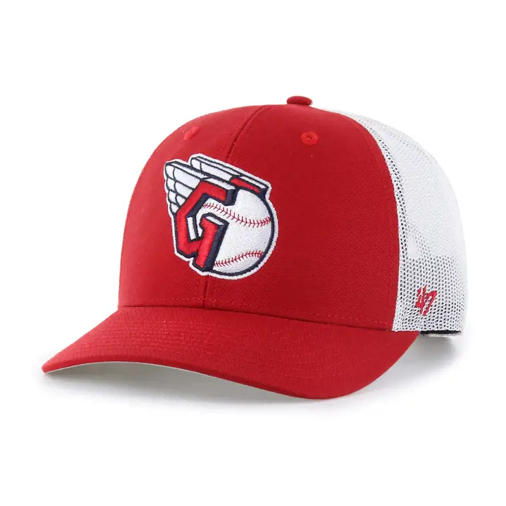 CLEVELAND GUARDIANS MLB '47 Casquette filet alternative ROUGE/BLANC