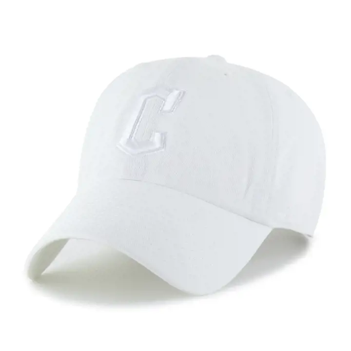 CLEVELAND GUARDIANS MLB Casquette de baseball réglable Clean Up blanche