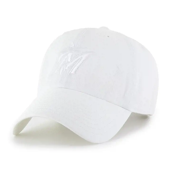 MIAMI MARLINS MLB Casquette réglable Clean Up blanche