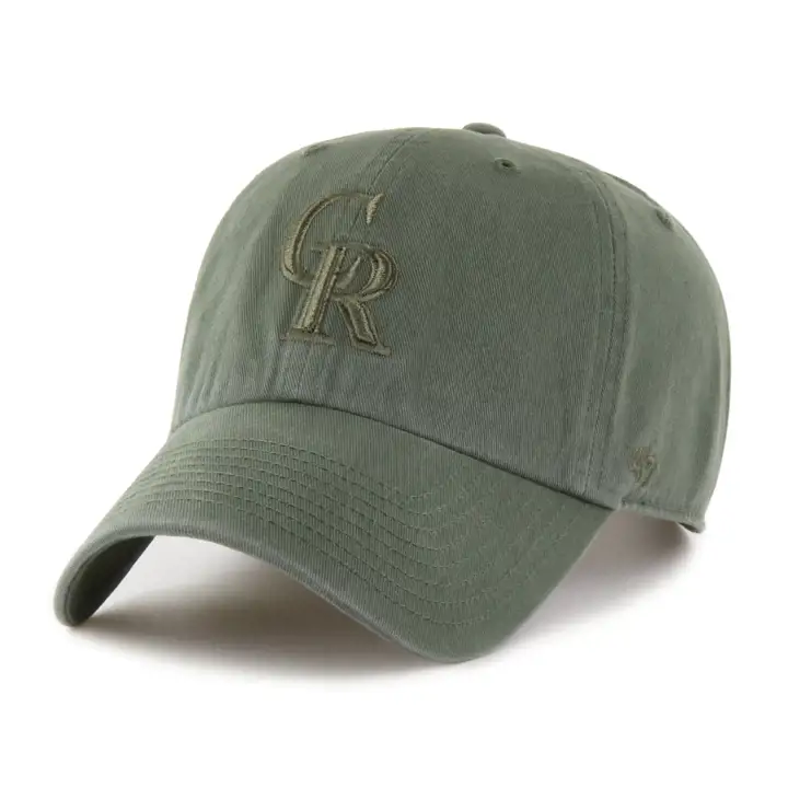 COLORADO ROCKIES MLB Moss Tonal Casquette '47 Clean Up MOSS