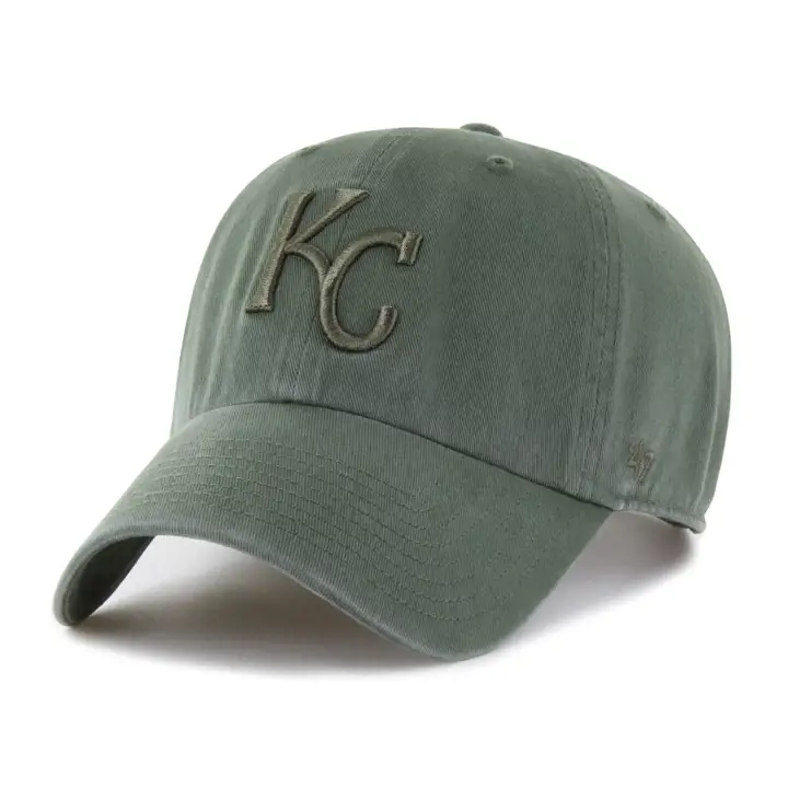 KANSAS CITY ROYALS MLB Casquette Moss Tonal '47 Clean Up MOSS