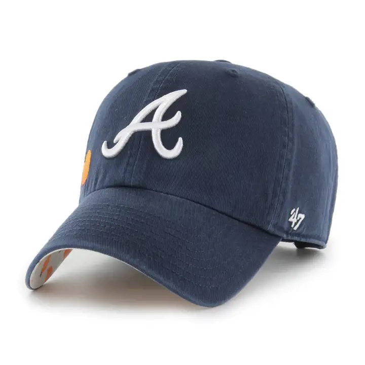 ATLANTA BRAVES MLB WMNS CONFETTI ICON '47 CLEAN UP NAVY