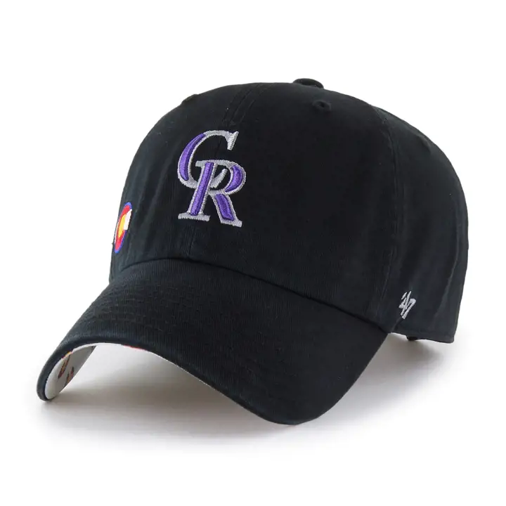 COLORADO ROCKIES MLB FEMME ICON CONFETTIS '47 CLEAN UP NOIR