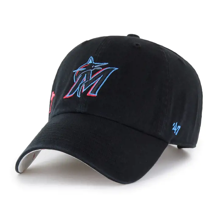 Casquette réglable femme '47 CLEAN UP MLB MIAMI MARLINS WMNS CONFETTI ICON NOIR