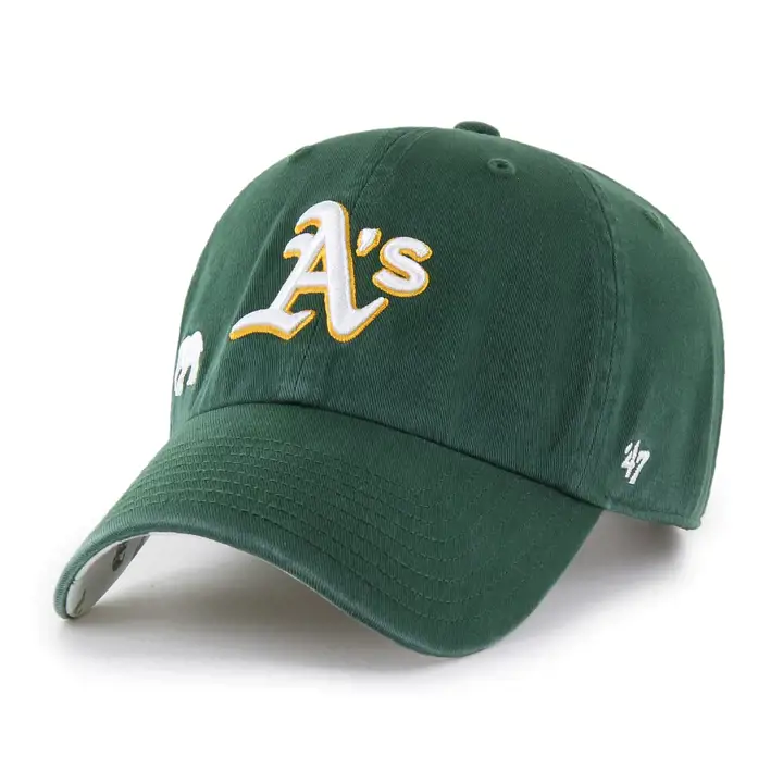 OAKLAND ATHLETICS MLB FEMME CONFETTI ICON '47 CLEAN UP VERT FONCÉ
