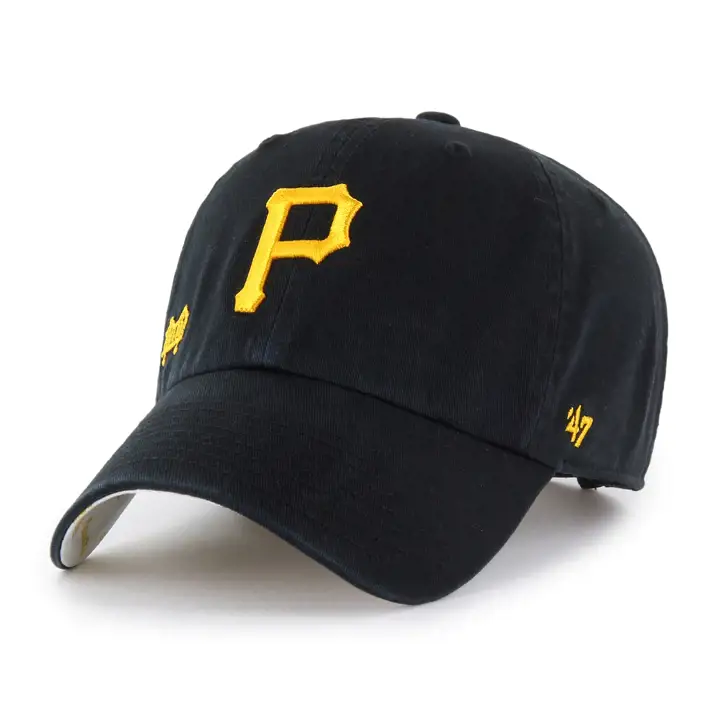 CASQUETTE AJUSTABLE '47 CLEAN UP NOIRE AVEC LOGO CONFETTI DES PIRATES DE PITTSBURGH MLB POUR FEMME