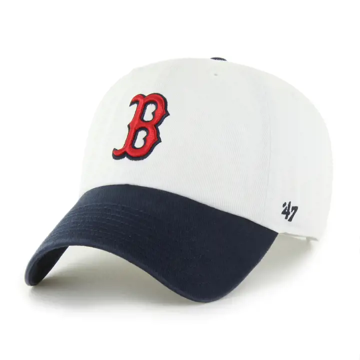 BOSTON RED SOX MLB Casquette blanche 2 tons « 47 Clean Up » BLANC/MARINE