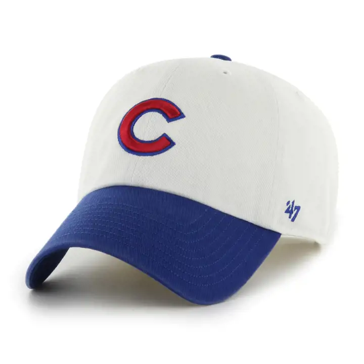CHICAGO CUBS MLB Casquette '47 Clean Up Bicolore Blanc/Bleu Royal