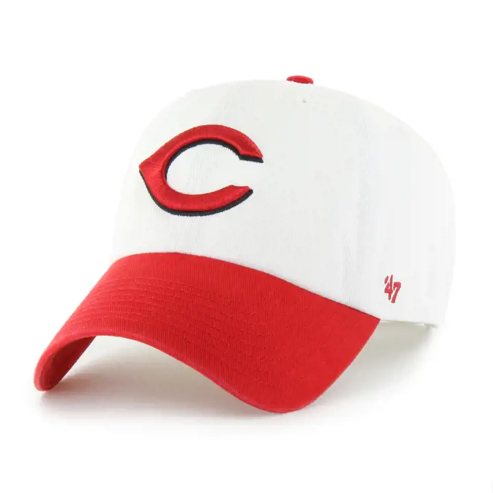 Casquette '47 Clean Up MLB Cincinnati Reds bicolore blanc/rouge