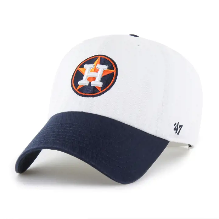 Casquette de baseball MLB Houston Astros blanche 2-tons « 47 Clean Up » BLC/BLEU MARINE