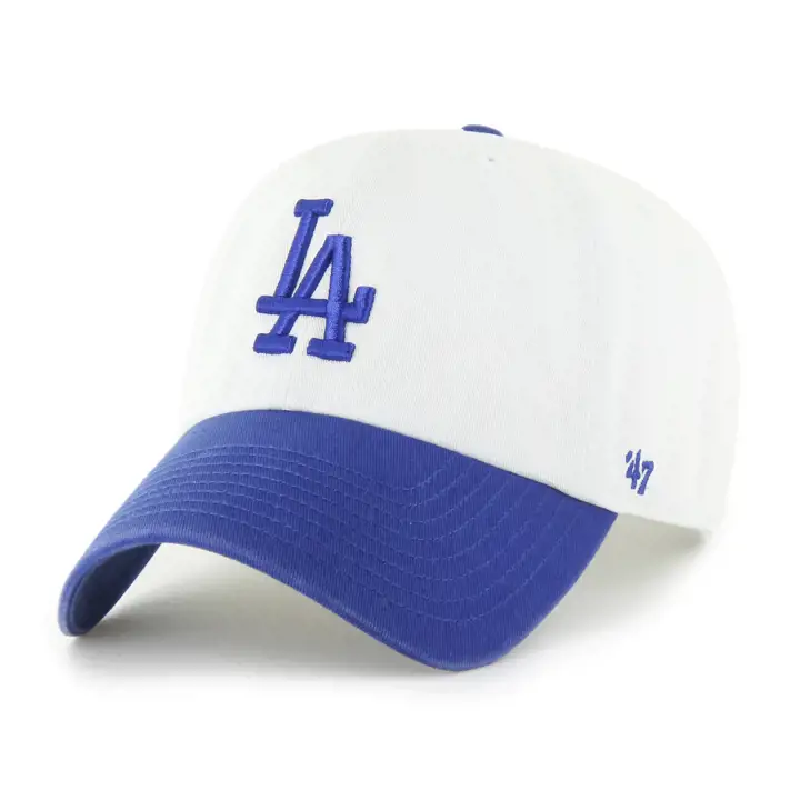 LOS ANGELES DODGERS MLB Casquette '47 Clean Up Bicolore Blanc/Bleu Royal