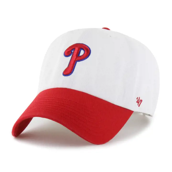 PHILADELPHIA PHILLIES MLB Casquette deux tons blanche '47 Clean Up BLA/ROU
