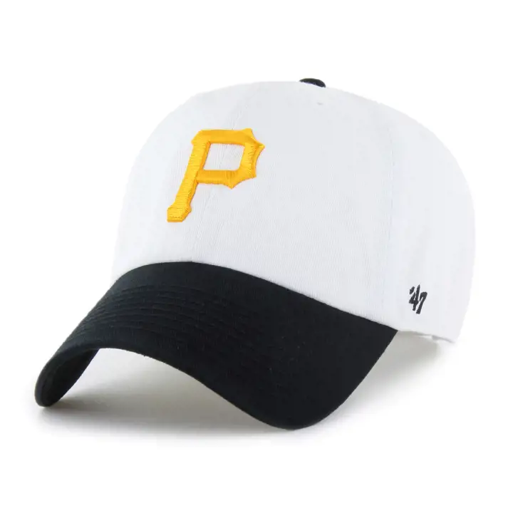 Casquette ajustable '47 Clean Up MLB Pittsburgh Pirates blanche et noire