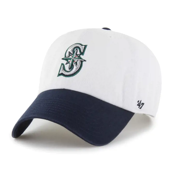 Casquette MLB '47 Clean Up SEATTLE MARINERS Blanche 2 Tons BLA/MAR