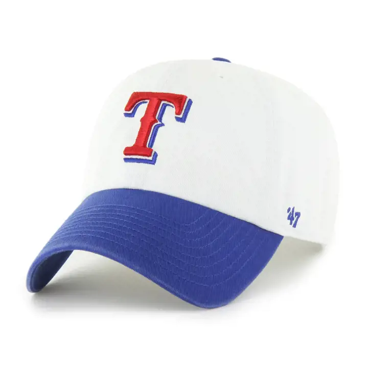 TEXAS RANGERS MLB Blanc Bicolore '47 Clean Up BLA/BLE