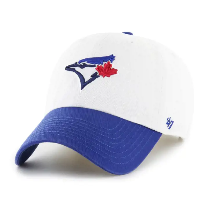 TORONTO BLUE JAYS MLB Casquette souple et délavée WHT/RBL deux tons blanche '47