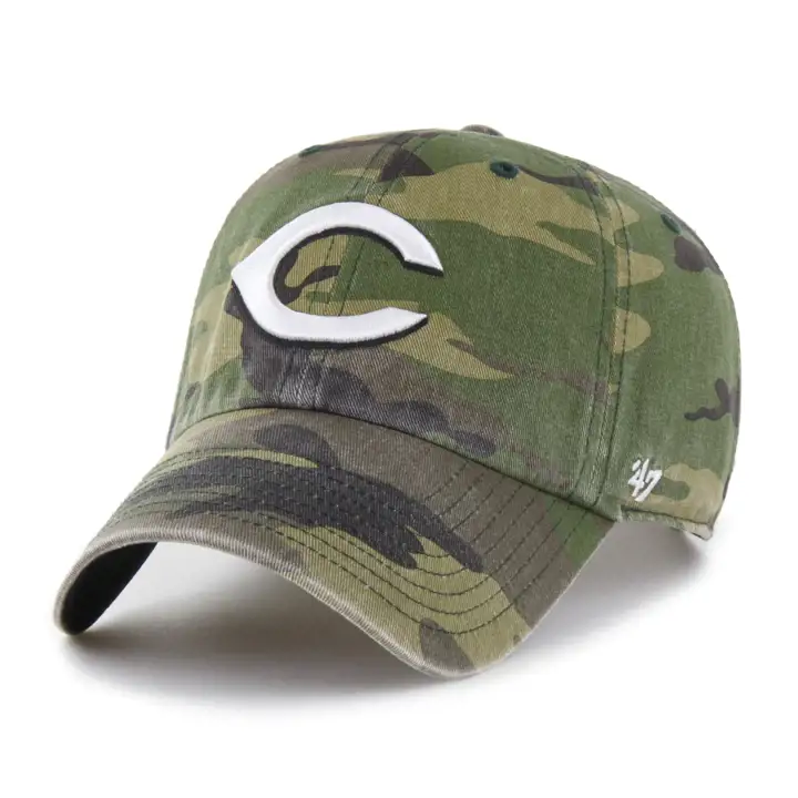 Casquette CINCINNATI REDS MLB Camouflage/Blanc '47 Clean Up CAMO