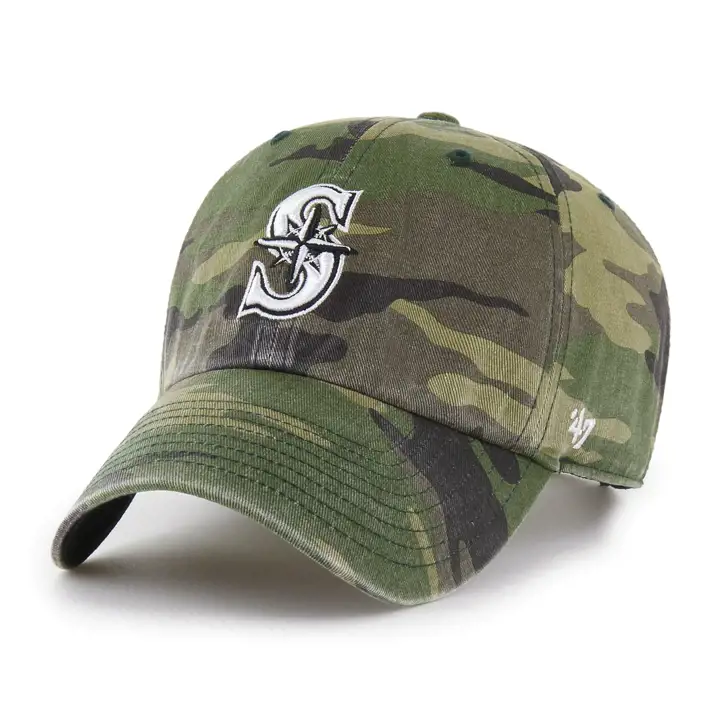 Casquette Ajustable '47 MLB Seattle Mariners Camo/White
