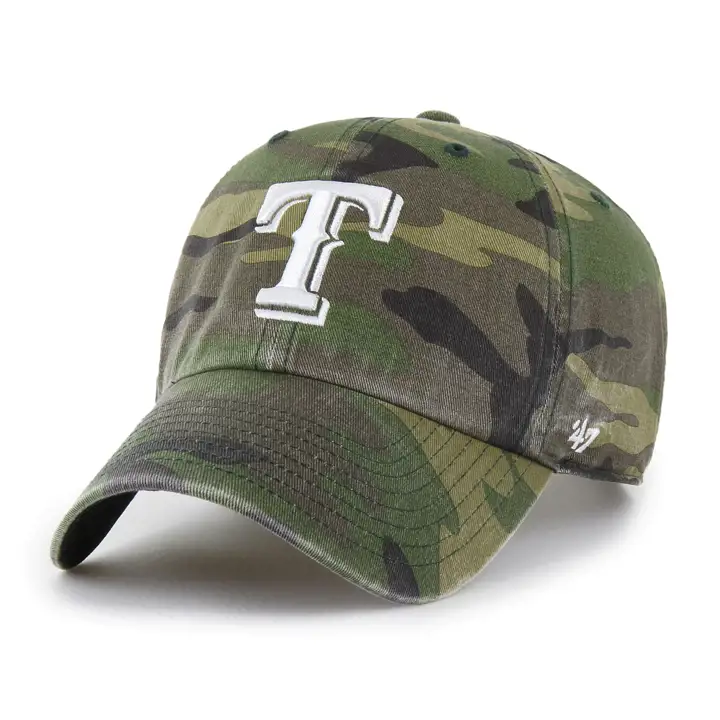 TEXAS RANGERS MLB Camo/White Casquette '47 Clean Up CAMO