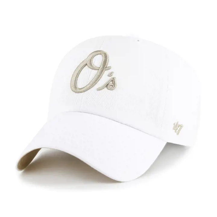 Casquette BALTIMORE ORIOLES MLB White/Khaki Ballpark '47 Clean Up WHT