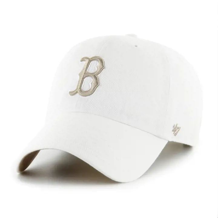 BOSTON RED SOX MLB Casquette '47 Clean Up Bicolore Blanc/Kaki