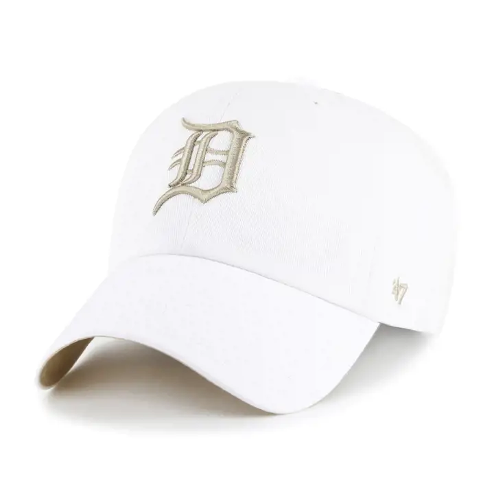 DETROIT TIGERS MLB White/Khaki Ballpark '47 Clean Up WHT