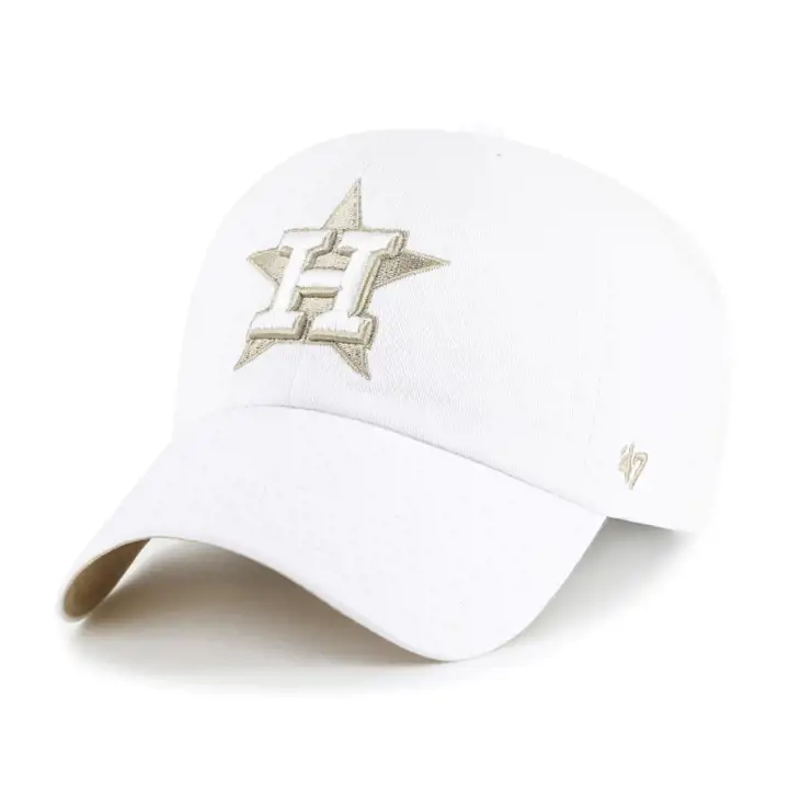 HOUSTON ASTROS MLB White/Khaki Ballpark '47 Clean Up BLA