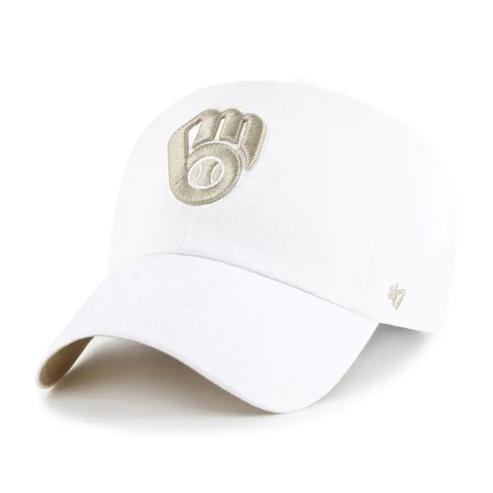 MILWAUKEE BREWERS MLB Casquette '47 Clean Up Blanc/Kaki