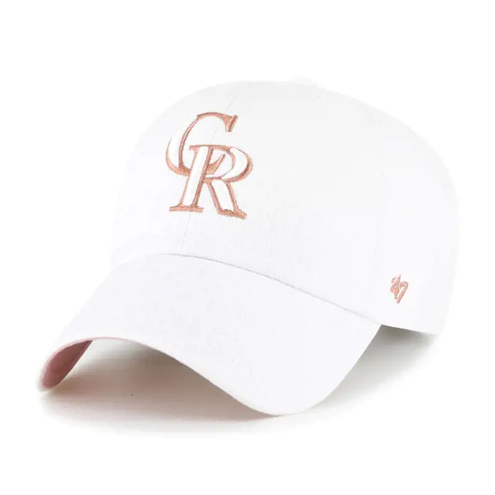 COLORADO ROCKIES MLB Casquette '47 Clean Up White/Dusty Rose Ballpark
