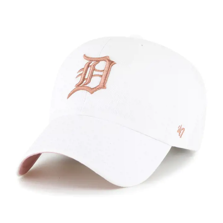 DETROIT TIGERS MLB Casquette Ballpark '47 Clean Up WH coloris blanc/rose poussiéreux