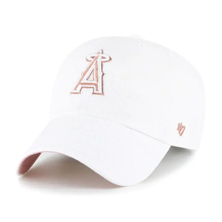 Casquette '47 Clean U des Angels de Los Angeles MLB blanche/rose poudré