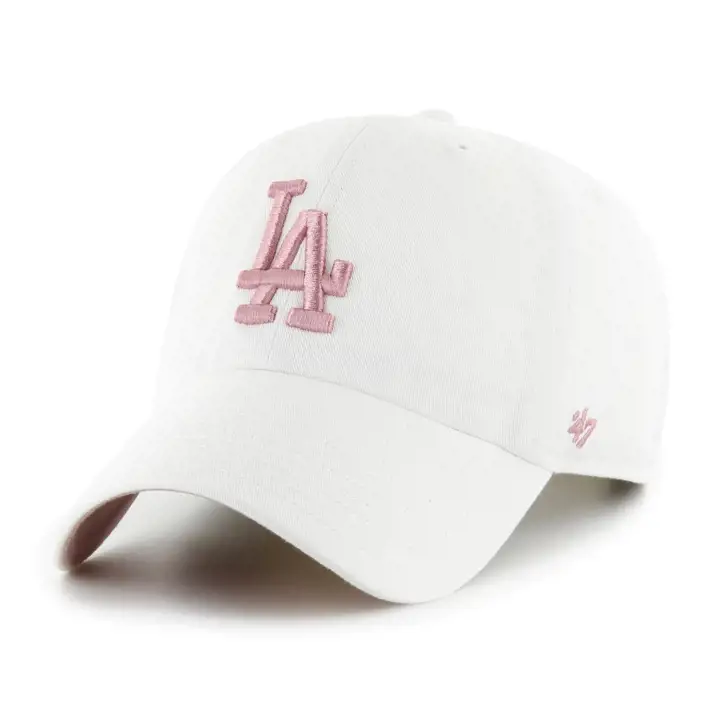 LOS ANGELES DODGERS MLB Casquette '47 Clean Up blanc/rose poudré