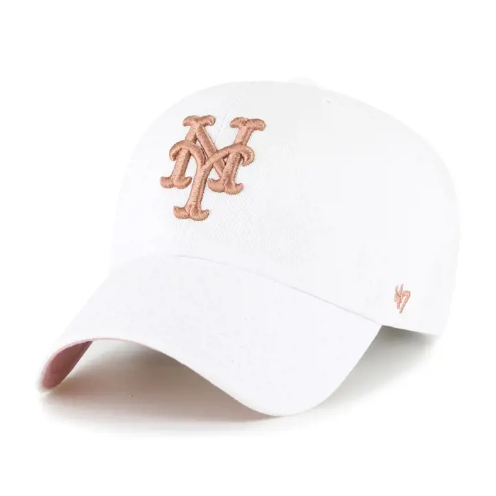 NEW YORK METS MLB Casquette Ballpark '47 Clean Up blanc/vieux rose WHT