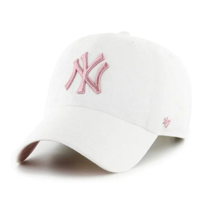 Casquette NEW YORK YANKEES MLB White/Dusty Rose Ballpark '47 Clean Up