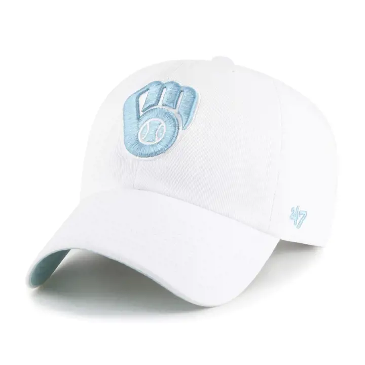 MILWAUKEE BREWERS MLB White/Mako Ballpark '47 Clean Up BLA