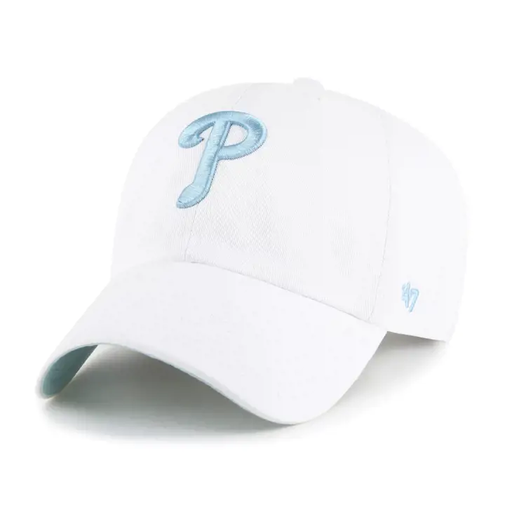 Casquette réglable « Clean Up » MLB White/Mako Ballpark des Phillies de Philadelphie par '47